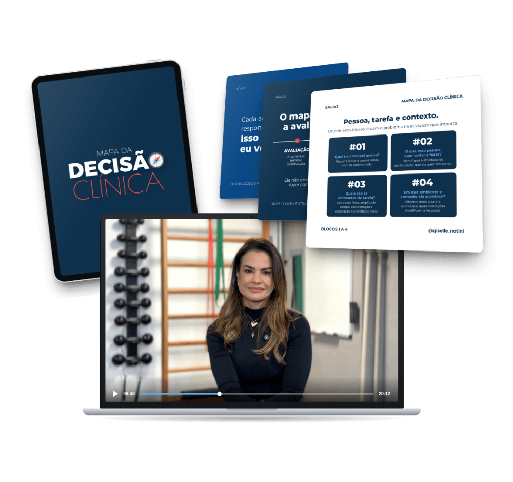 Mapa da Decisão Clínica: aulas em vídeo, slides e material